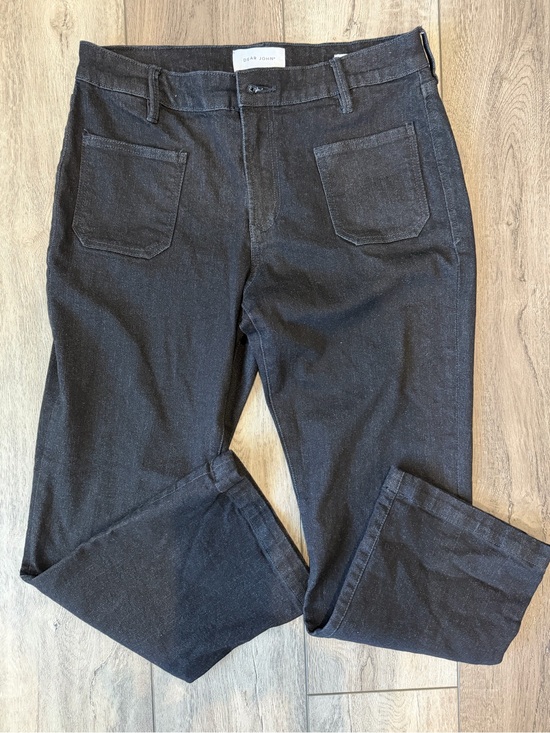 Dear John Denim - Dear John High-Rise Black Jeanne Flare Jeans (29x25)
